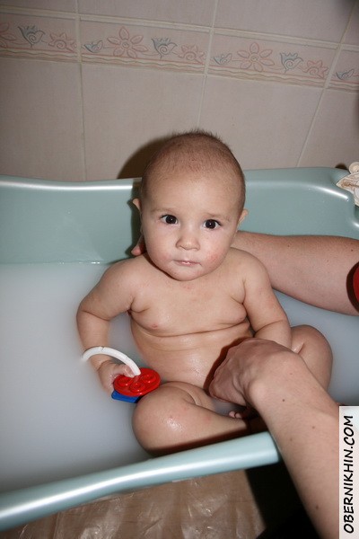В ванне купаемся :)