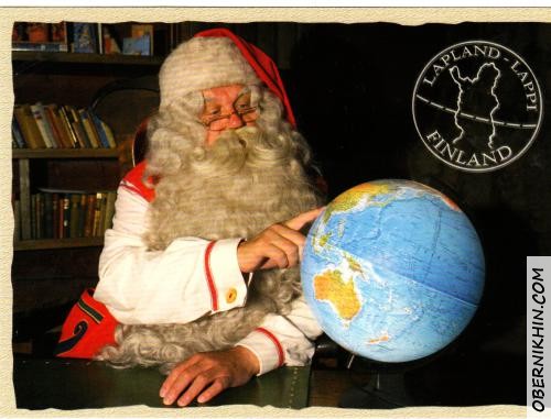 Открытка с дедом морозом