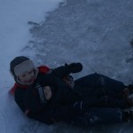 Такие у нас катания с горы:)