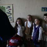 Девочки немного испугались...