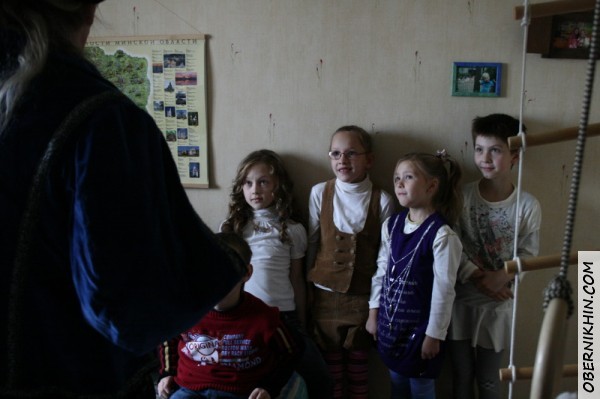 Девочки немного испугались...