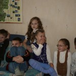 Девочки немного испугались...