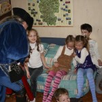 Девочки немного испугались...