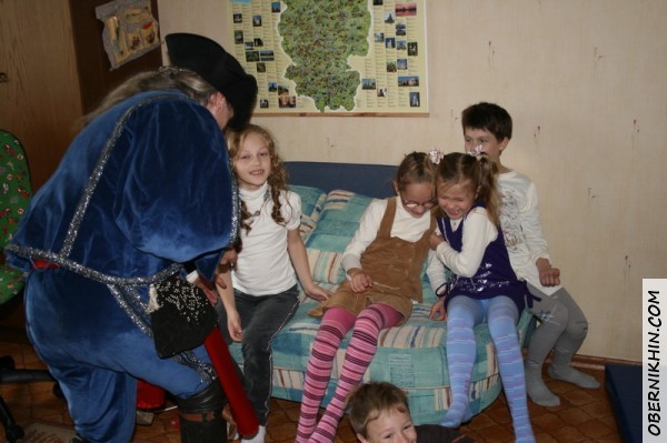 Девочки немного испугались...