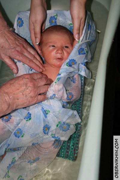 Первое купание