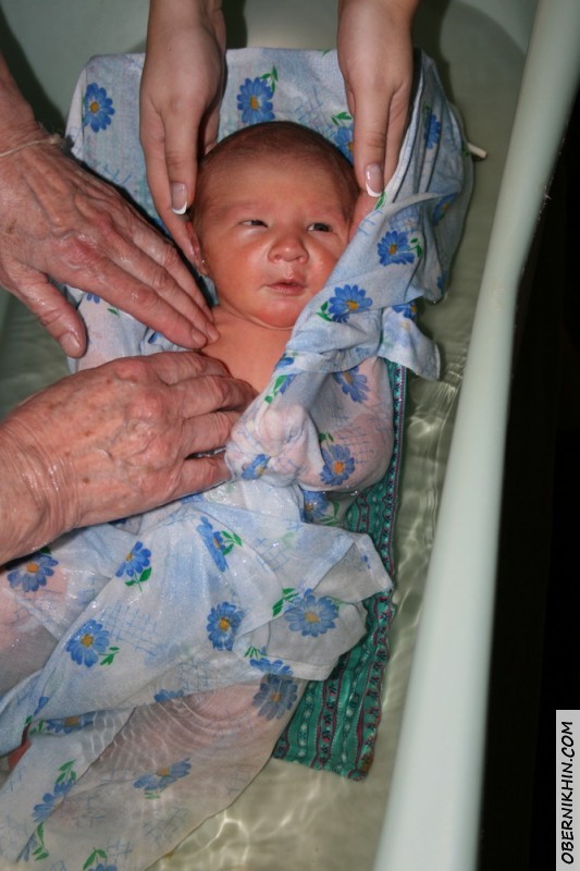 Первое купание