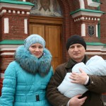 с крёстными - Наташа и дед Степки:)