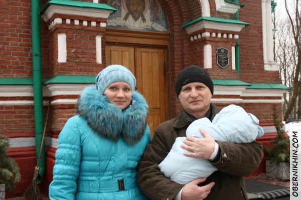 с крёстными - Наташа и дед Степки:)