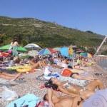 пляж с камнями