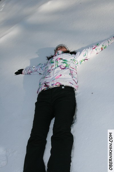 готовлюсь делать ангела ))